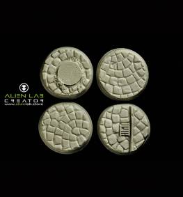 Town square 32mm round bases for miniatures - ideal for Tabletop RPGs & Fantasy Games