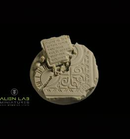 Temple ruins 50mm round bases for Miniatures - Ideal for Tabletop RPGs & Fantasy Games