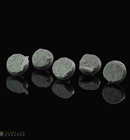 Temple ruins 25mm Round Bases for Miniatures - Ideal for Tabletop RPGs & Fantasy Games