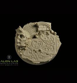 Temple ruins 60mm round bases for Miniatures - Ideal for Tabletop RPGs & Fantasy Games