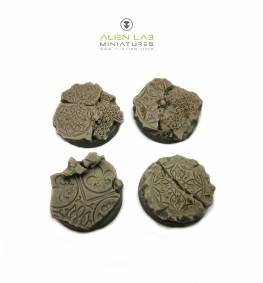 Temple ruins 32mm round bases for Miniatures - Ideal for Tabletop RPGs & Fantasy Games